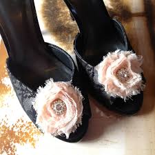 black lace wedding shoes with blush