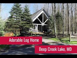 adorable log home at deep creek lake