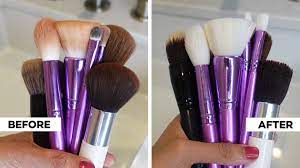 make your own makeup brush cleaner at