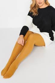 mustard yellow 50 denier tights yours