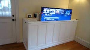 tv lift cabinet first video you