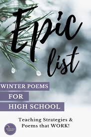 23 poems to teach in the winter