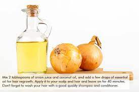 how to use coconut oil onion juice to