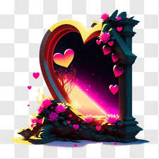 transpa love photo frame png images