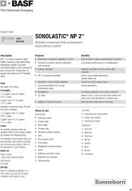 Sonolastic Np 2 Multiple Component High Performance