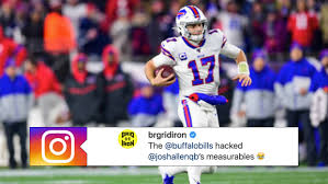 Joshua patrick allen (born may 21, 1996) is an american football quarterback for the buffalo bills of the national football league (nfl). The Bills Hilariously Hacked Josh Allen S Measurables And Paired Them With Photoshop Genius Article Bardown