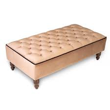 Deep Chesterfield Upholstered Footstool