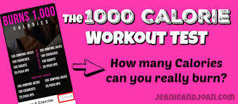 1000 calorie workout routine does it