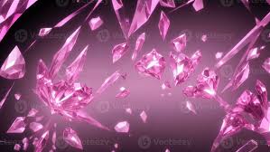 sparkling pink crystal diamond gemstone