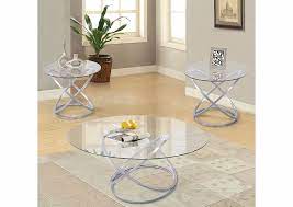silver coffee table 2 end tables bob