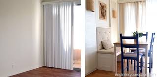 conceal vertical blinds with curtains