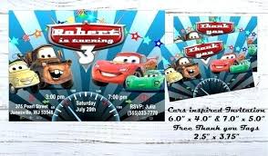 Cars Invitations Personalized Cars 3 Invitations Free Personalized