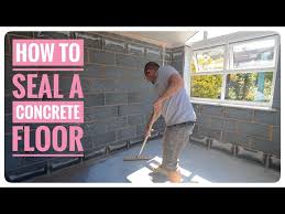 how to seal a concrete floor tip of