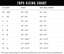 Size Chart Simply Lynns Boutique