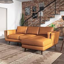 genuine leather corner sectional sofa