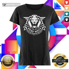 lion krav maga train like a beast shirt