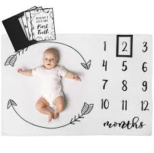 Henry Hunter Baby Monthly Milestone Blanket With Frame Milestone Cards Photography Prop For Baby Girl 100 Premium Cotton Fleece 30 X 40