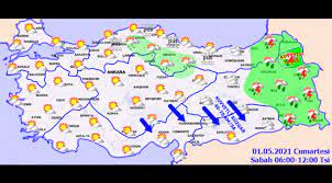 Türkiye hava durumu haritası 2021. 1 Mayis 2021 Hava Durumu Turkiye Nin Sosyal Haber Sitesi Haberx Sosyal Network