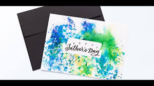 Create A Fathers Day Card Using Brusho