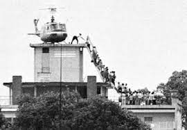 Embassy in saigon, trying to reach evacuation helicopters as . Fall Of Saigon Wikipedia