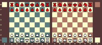 Players start with one king, one queen, two rooks, two bishops, two knights, and eight pawns. Backlash