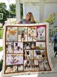 akita dog quilt anese akita inu