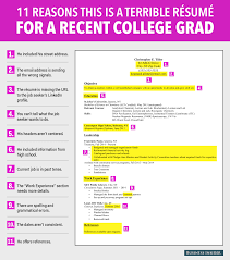 Resume Writing Tips For Recent College Grads   Create professional    