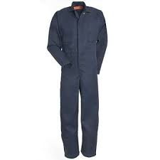 Red Kap Coveralls Mens Navy Ct10 Nv Unlined Twill Action Back Coveralls