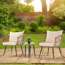 Sanstar 3 Piece Wicker Outdoor Bistro