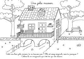 coloriage à imprimer une jolie maison