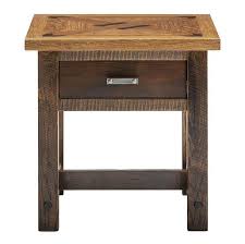 Modern Natural Wood End Table