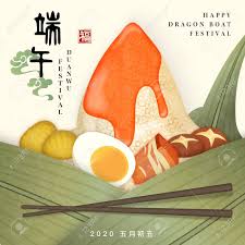 Dragon boat festival & and rice dumpling. Happy Dragon Boat Festival Background Template Traditional Food Royalty Free Cliparts Vectors And Stock Illustration Image 144763567