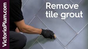 how to remove old grout from kitchen or