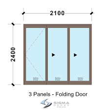 3 Panel Aluminium Bifold Doors