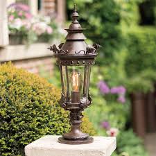 robers outdoor pedestal lamp al