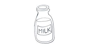 Drop in at least 2 drops of each of four colors of food coloring. How To Draw A Bottle Of Milk My How To Draw