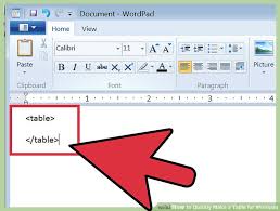 3 Ways To Quickly Make A Table For Wordpad Wikihow
