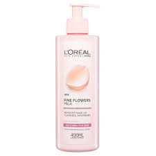 loreal paris flowers cleansing milk dry