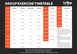 timetable tribe social fitness