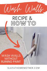 wash walls homemade wall cleaner recipe