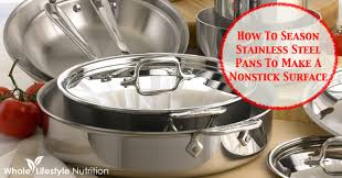 cook on season a stainless steel pan