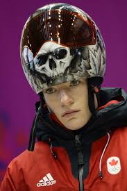 Canada's Sarah Reid takes part in a women Skeleton official training.