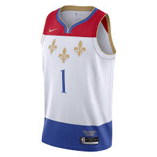Nike's city edition uniforms are uniquely designed to pay homage to nba cities and their passionate local fan. Nike Zion Williamson New Orleans Pelicans City Edition 20 21 Men S Nba Swingman Jersey In White Intersport Australia