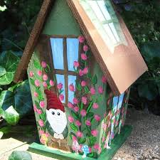 Decorative Birdhouse Garden Gnomefairy