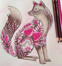 Just like her first book the dust jacket is removable and colorable and there is a large fold out to color as well. 63 Coloring Fox Ideas Johanna Basford Enchanted Forest Basford Enchanted Forest Johanna Basford Coloring