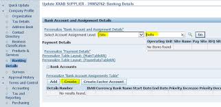 supplier bank details query in oracle