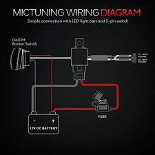 To wire a 3 pin switch to a 5 pin rocker switch you need to find out what your 3 wires do. 12 Gauge Wiring Harness Red Rocker Switch For Led Light Bars 600w Mictuning Hd