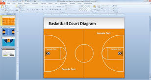 Free Basketball Court Diagram For Powerpoint Free