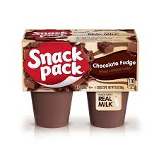 snack pack chocolate fudge flavored