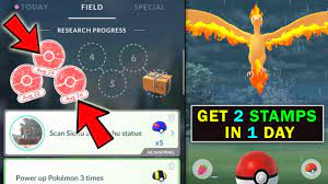 Get 2 Research Stamps in 1 Day in Pokemon Go | Pokemon Go Trick to Get 2  Research Stamps in One day - YouTube